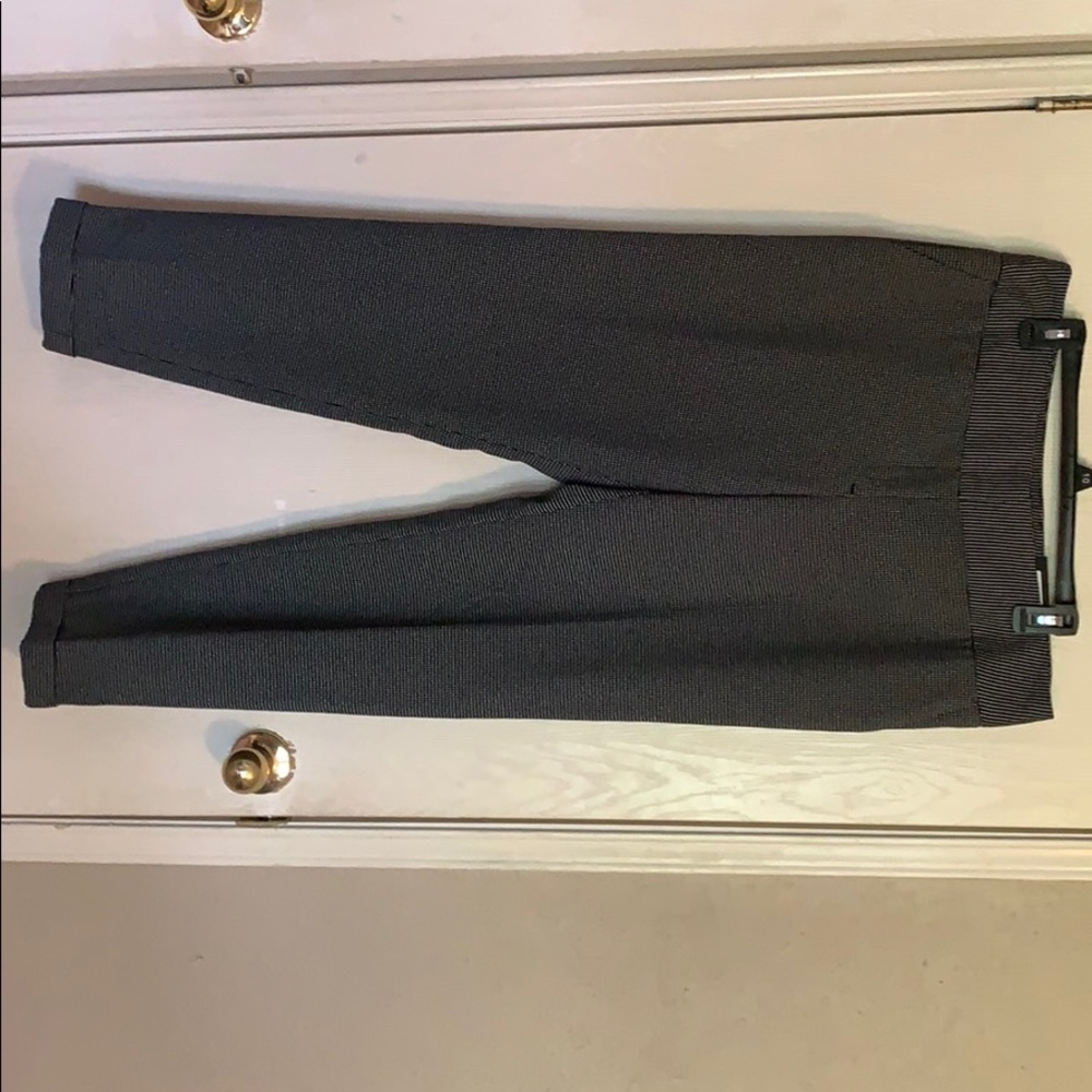 Black and white dot slacks